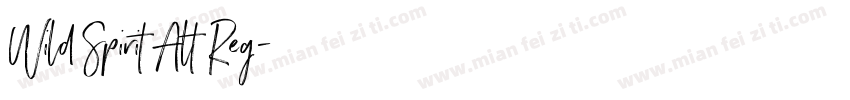 Wild Spirit Alt Reg字体转换